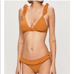 Scotch & Soda Ruffle Jaquard Bikini Set Marigold